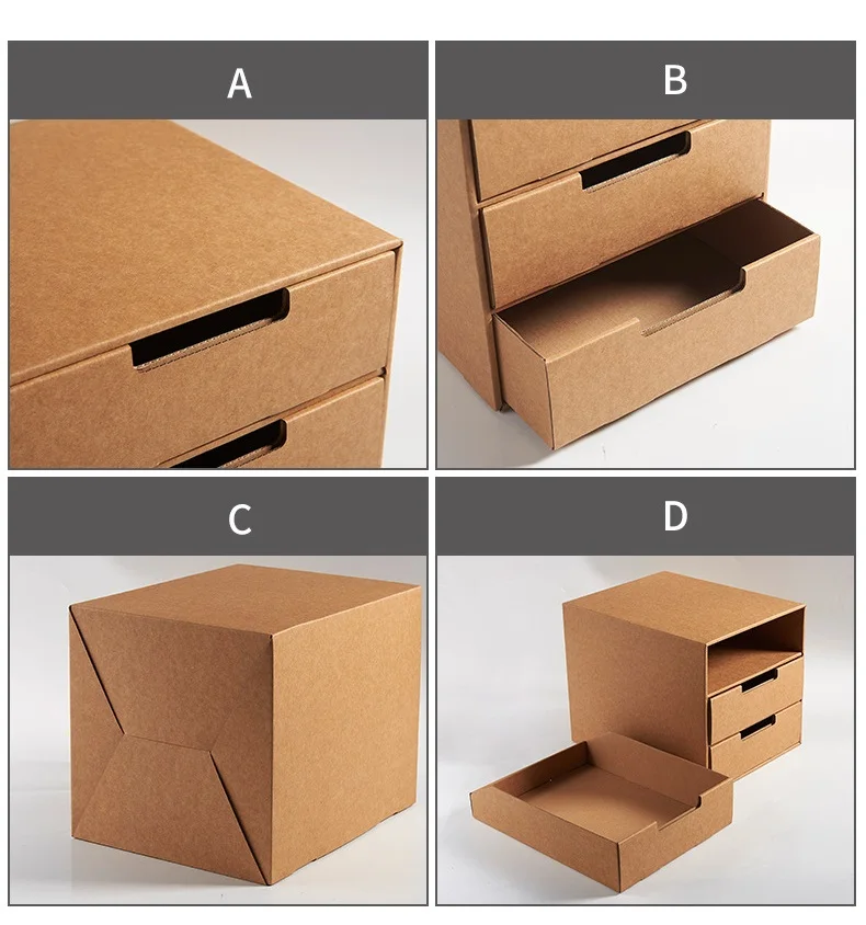1 шт. бумажный настольный шкаф для хранения, стол, файл, отделочная коробка, простая книга, стоящая коробка для хранения файлов, многослойные ящики для хранения