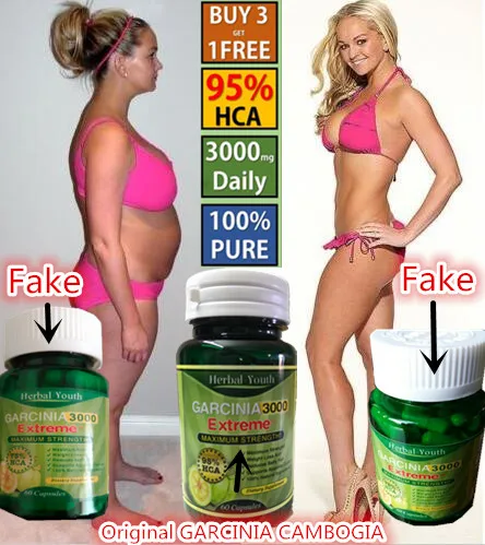 Pure Garcinia Cambogia Extract 95% HCA for weight loss diet supplements caps