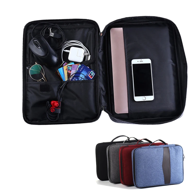 

Travel Storage Bag Portable Electronic Accessories Cable Gadget Organizer Bag Carry Bag For Cables USB Flash Drive Fit For iPad