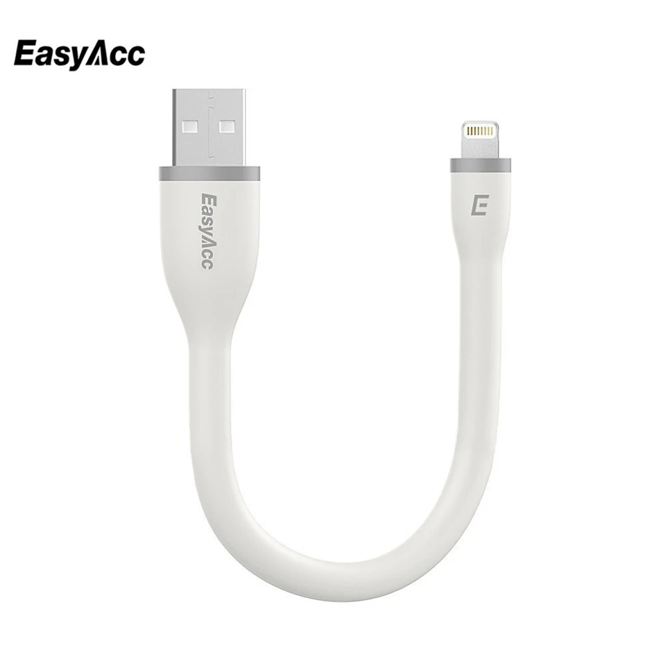 Easyacc 特別なユニボディデザイン Mfi 認定 Usb ケーブル 0 5 フィート 0 15 メートル ホワイト Mfi Certified Usb Cableto Usb Aliexpress