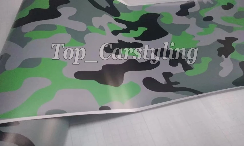 44-green black gray Camouflage  Camo vinyl wrap car sticker 3M Avery Arlon Vinyl (2)