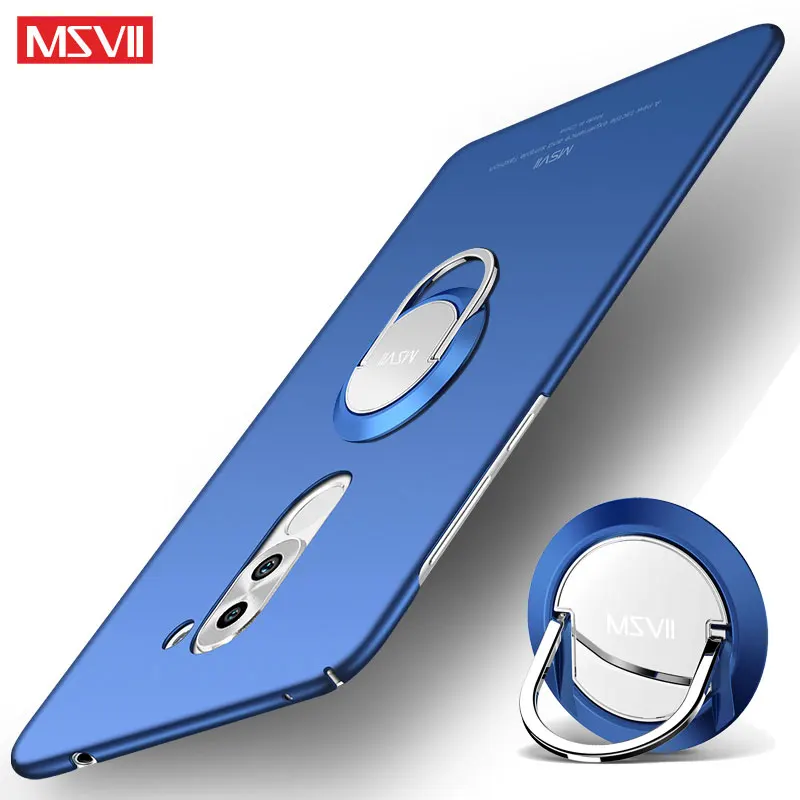 For Huawei Honor 6X Case Cover MSVII Finger Ring Slim Matte Coque 7X Car Holder 6 7 X Cases |