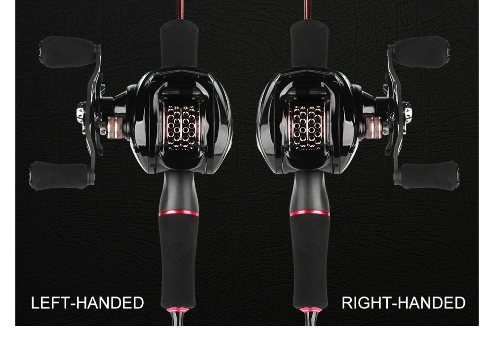 RoseWood Fishing Rod Combo Carbon Reel 6.31 High Speed Ultralight 1.8m 2 Tips Ultra Light Rod Baitcasting Reel Set  (9)