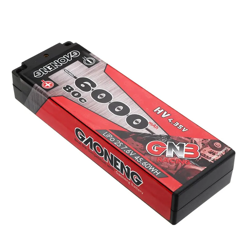 Gaoneng GNB 7 6 V 6000 mAh 110C 2 S HV аккумуляторная батарея Lipo T вилка для 1:10 RC автомобиля|t plug|lipo