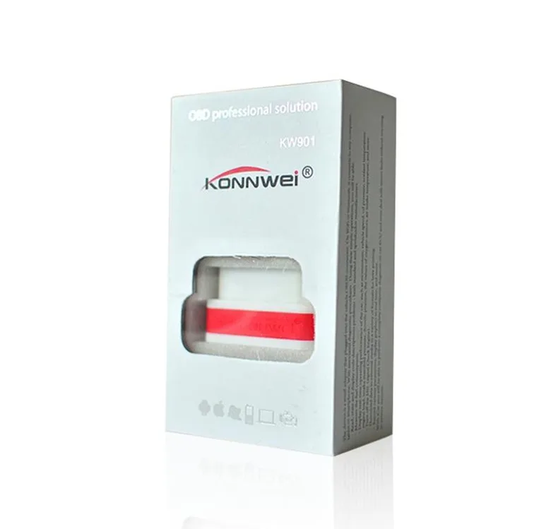 KW901 OBD2 OBD II ELM327 Bluetooth Автомобильный диагностический инструмент для сканирования