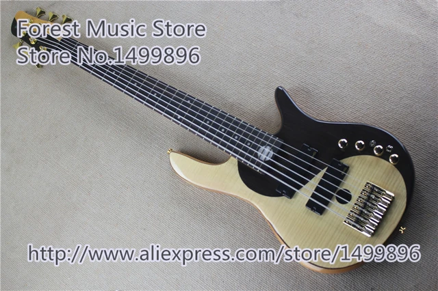 Cheap High Quality Chinese Fodera Yin Yang 6 String Electric Bass Guitar With Gold Hardware For Sale