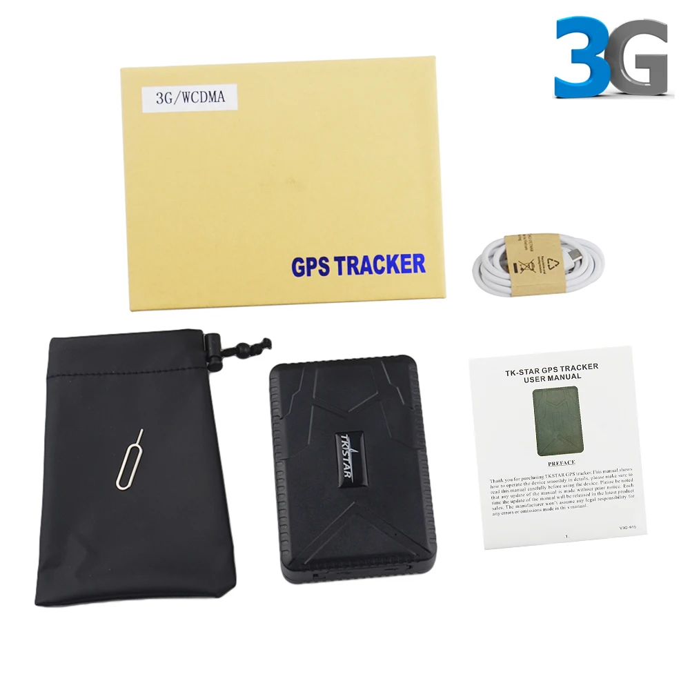 3g WACMA TK915-3g автомобильный gps-трекер водонепроницаемый IP66 7800 мАч, с большим сроком службы батареи Магнит платформа разлучающая сигнализация в режиме ожидания до 80 дней