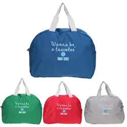 Мода Дорожная сумка большой ёмкость для женщин полиэстер складной сумки Чемодан вещевой мешок водонепроница сумочки для путешествий