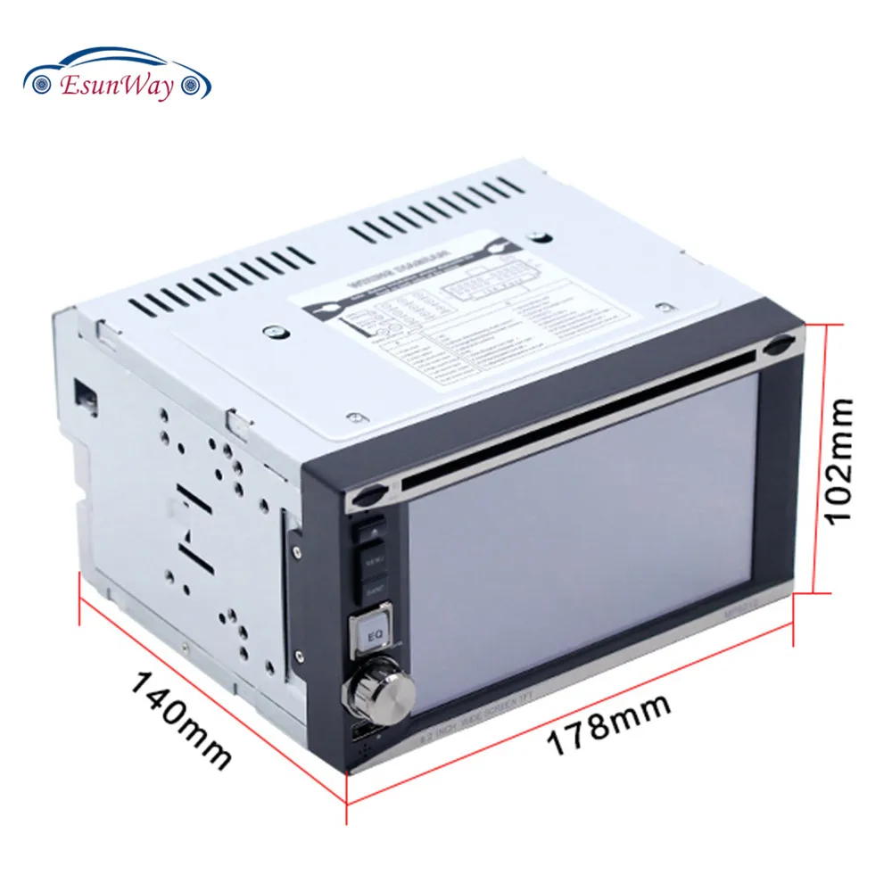 Универсальный автомобильный CD/DVD плеер с сенсорным экраном 2 Din 6 2|car touch screen|screen carcar