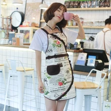 Original Korean version apron lovely princess apron kitchen work clothes oil proof coffee shop apron smock