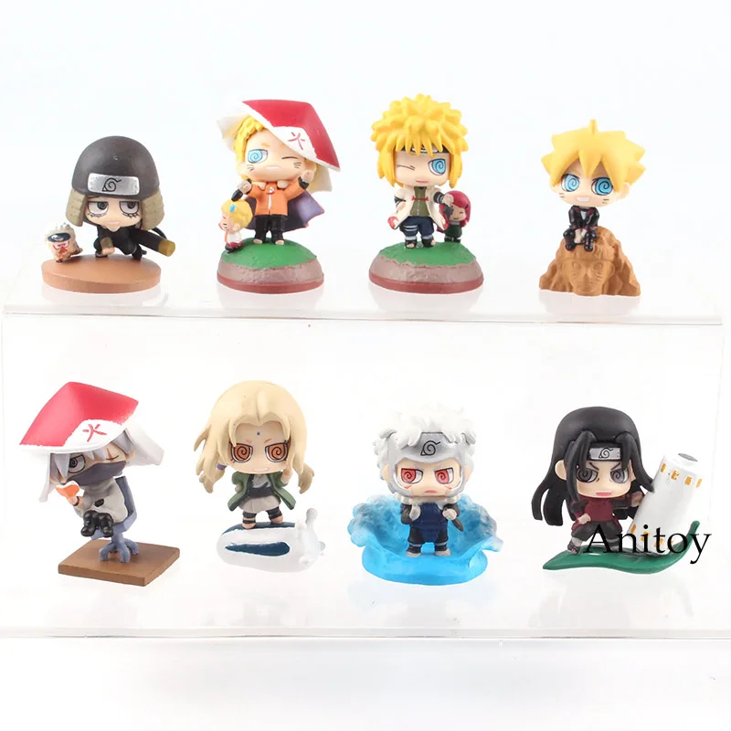 Shuukaku Naruto Shippuden kakahi Hatake Uchiha Sasuke Uzumaki Gaara Bijuu Kyubi Hokage Tobirama Фигурки игрушки модель куклы - Цвет: H In Bag