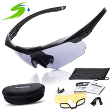 Ess Tactical Glasses Military Goggles TR90 Bullet-proof Army Sunglasses With 3 Lens Original Box Men Shooting Eyewear Gafas
