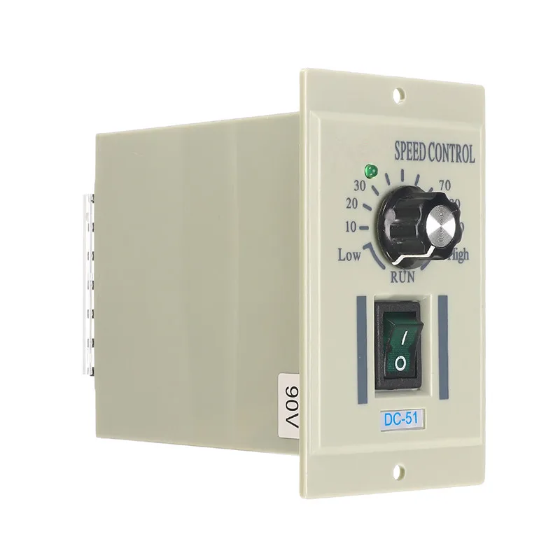 

Voltage Speed Controller AC 110V Rotary Knob DC Motor Variable DC0-90V Motor Emergency Stop Used For Single (1/3) Phase Motors