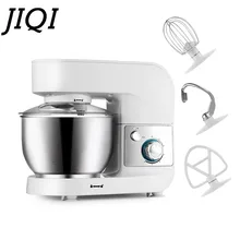 JIQI 4L Электрический кухонный миксер, бытовой электрический миксер, миксер для торта, яиц, теста, хлеба, миксер, миксер для пищевых продуктов, 220 В