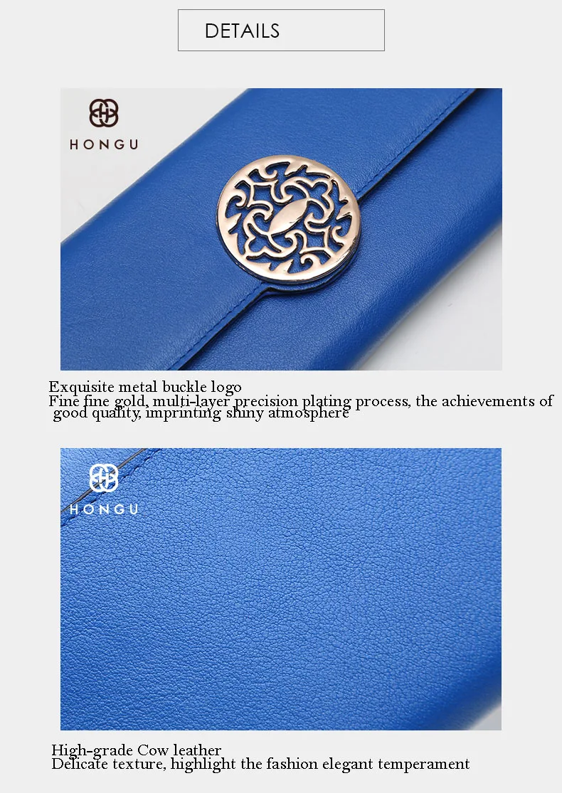 100% Genuine Cowhide Leather Women Wallets Short Coin Purse Clutch Wrist Bag Girl Coin Pocket Fashion Brand Multi-function Purse  H10290908_06