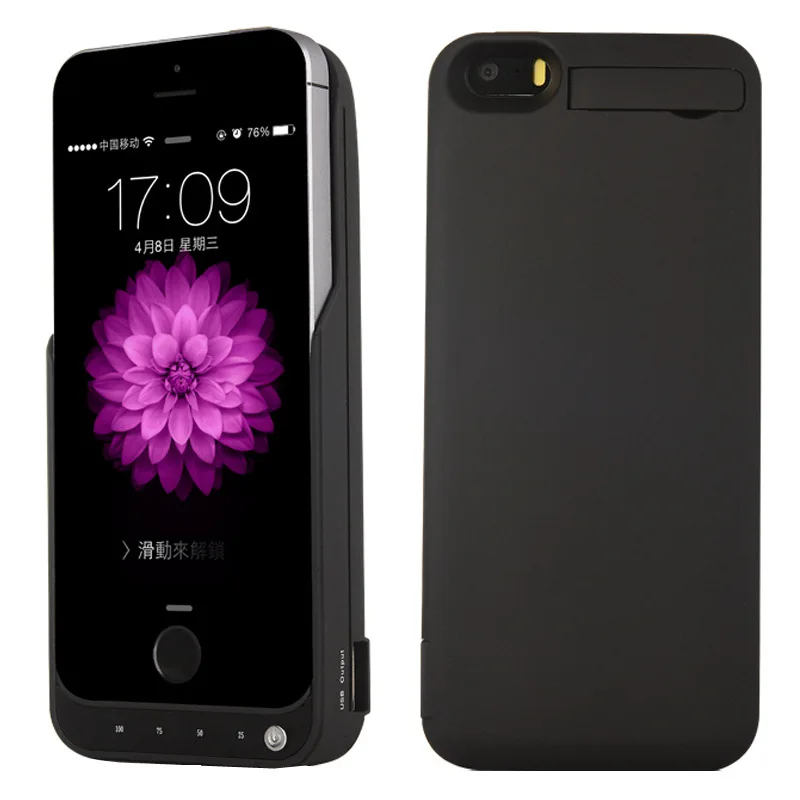 4200mAh Larger Capacity Phone Battery Case For iPhone 5 5S External Battery Charger Case For iPhone 5 SE Battery Backup Case