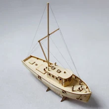 Деревянные строительные наборы для парусной лодки модель корабля деревянная парусная лодка игрушки Харви Парусная модель Собранный деревянный комплект DIY игрушка для украшения