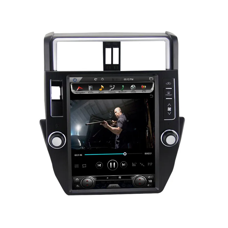 Автомобильный dvd плеер с gps мультимедиа 12 1 дюйма android 7 для Toyota Prado 2009 2013 контролем