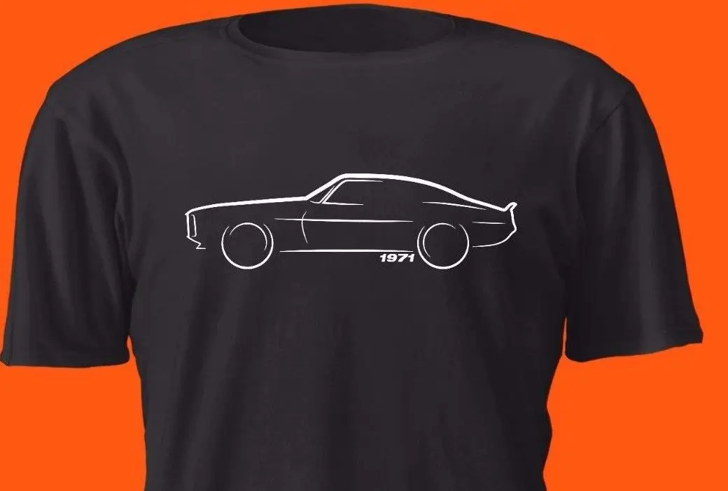 Мужская футболка с принтом американского мускула Gen 2 Camaro летняя чехлом Petrolhead
