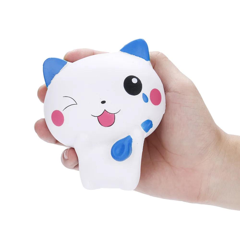 Мягкое jumbo Kawaii Cat Мягкий медленно поднимающийся крем Ароматизированная игрушка для снятия стресса skuishi зверушки в подарок игрушка для