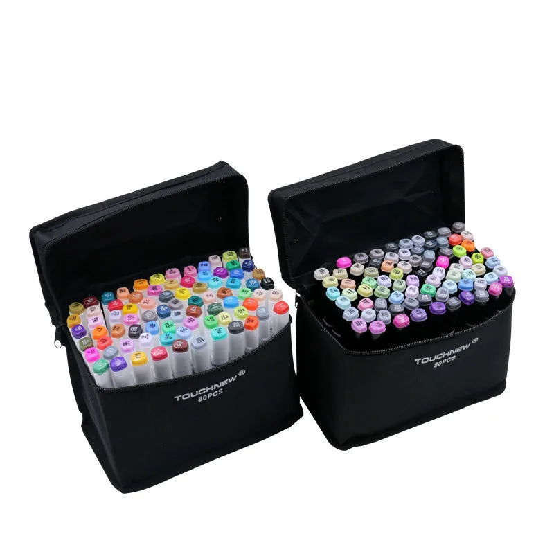 

TOUCHNEW Marker 80 168 Colors Animation Sketch Markers Set Clothing Design Drawing Marker Pen for Drawing Manga Design Set