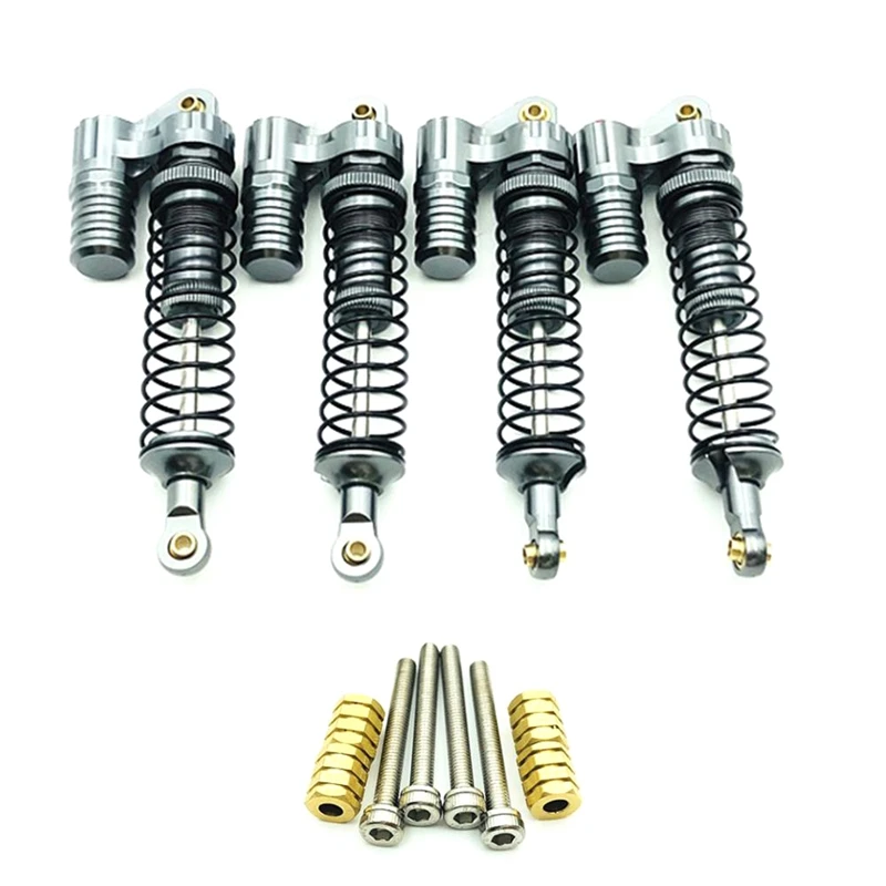 

4Pcs Metal Hydraumatic Shock Absorber for 1,10 Crawler-Type Rc Axial Scx10 Tamiya Cc01 Rock Crawler Toy Accessory