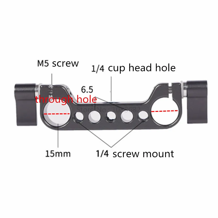 Double 15mm Rod Clamp Support Rail System (3)