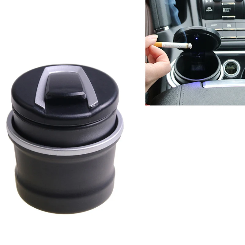 

Portable Car Ashtray LED Auto Car Cigarette Cylinder Ashtray Holder Detachable Luminous Ash Cylinder Cup Friend&Lover Gifts