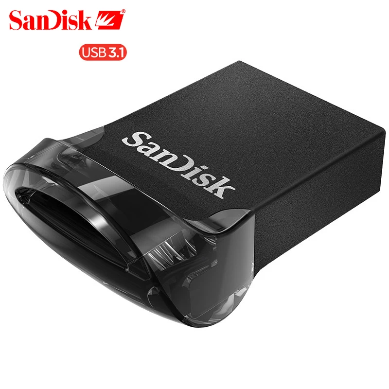 SanDisk Fit USB флэш-накопитель 64 ГБ CZ430 16 ГБ мини USB флэш-накопитель 3,1 до 130 МБ/с. флешки высокая Скорость USB 3,0 USB Stick 32 ГБ 128 г