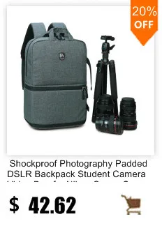 Большая камера для фотосъемки/Сумка для видео DSLR камера рюкзак с дождевиком для Nikon Canon Slr камера объектив 15,6 ''ноутбук