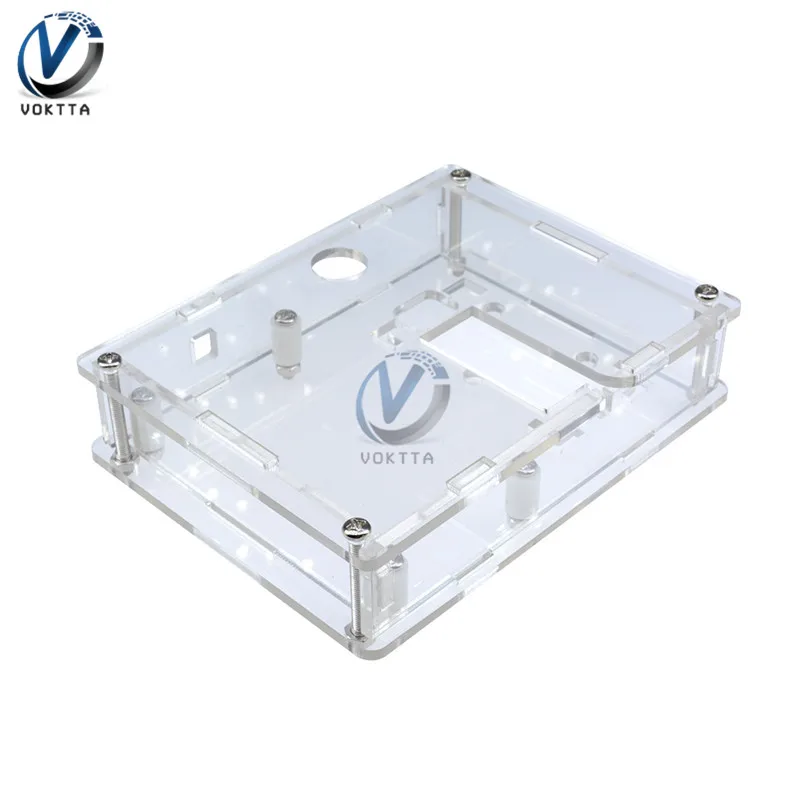 

New Transparent Acrylic Case for LCR-T4 Transistor Test Diode Triode Capacitor ESR Meter Multimeters Voltmeter Ammeter Tester