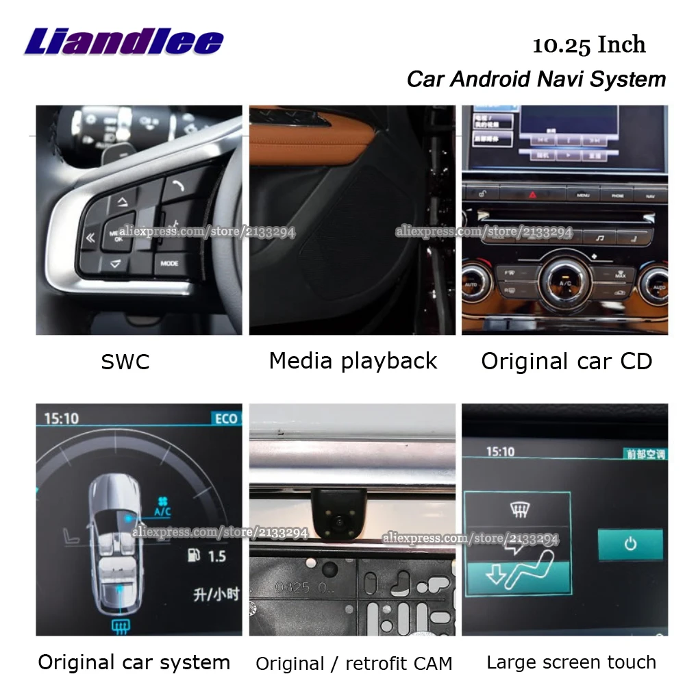Excellent Liandlee 10.25Inch Android For Jaguar XE XEL X760 2015~2018 Stereo Tesla style Video Carplay Map GPS Navi Navigation Multimedia 2