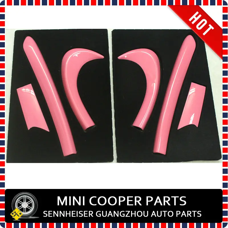 Mini cooper стиль mini Ray Розовый цвет ABS Материал с защитой от ультрафиолетового излучения, двери комплект принадлежностей для mini cooper S F56(6 шт./компл