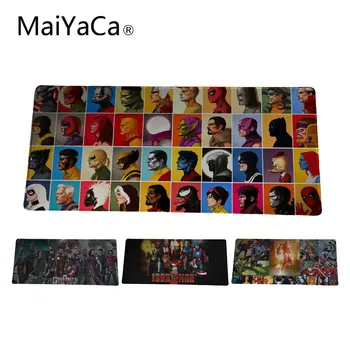 

MaiYaCa Gaming Rubber Mouse Pad comics wolverine luke cage iron man captain america Cheap Computer Desk 40x90 cm