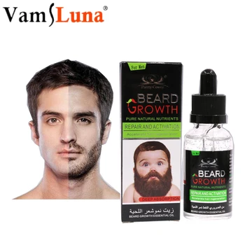 

30ML Natural Organic Men Beard Growth Oil Beard Wax balm Hair Loss Products Leave-In Conditioner for Groomed Beard Growth