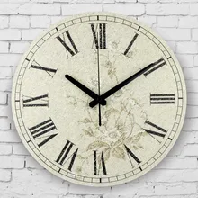 Абсолютно бесшумное украшение на стену в спальне часы в пасторальном стиле для дома украшения часы водонепроницаемый циферблат Настенный декор часы подарок