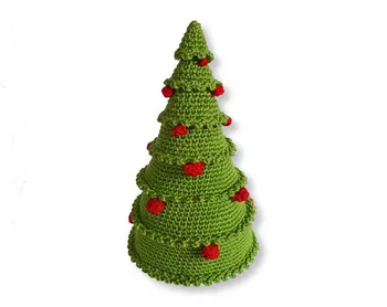

Christmas crochet crochet rattle.baby room decoration toy
