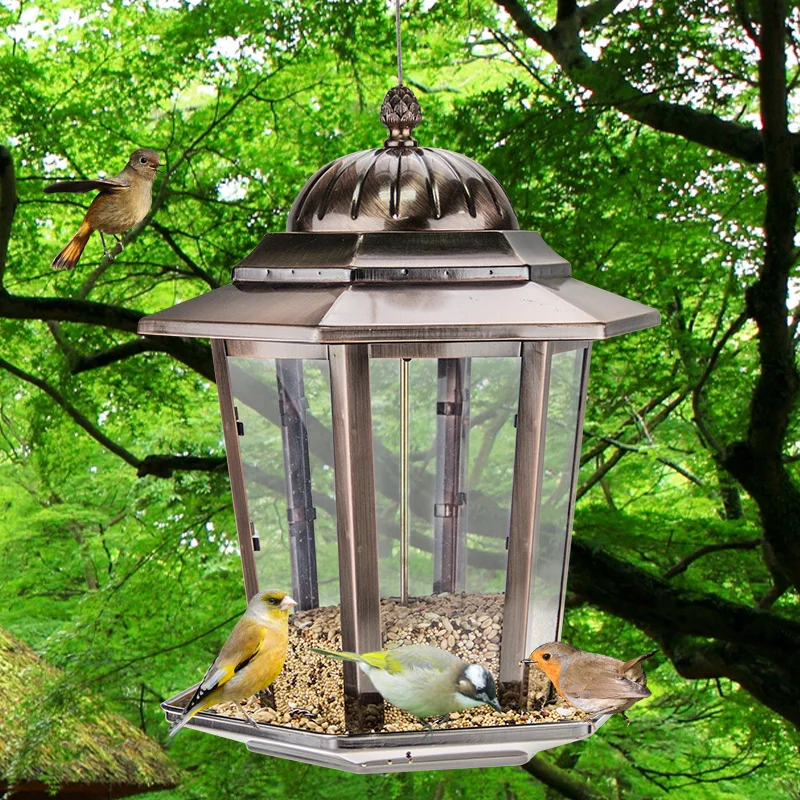 European style wild bird feeder Outdoor bird feeders food containerin