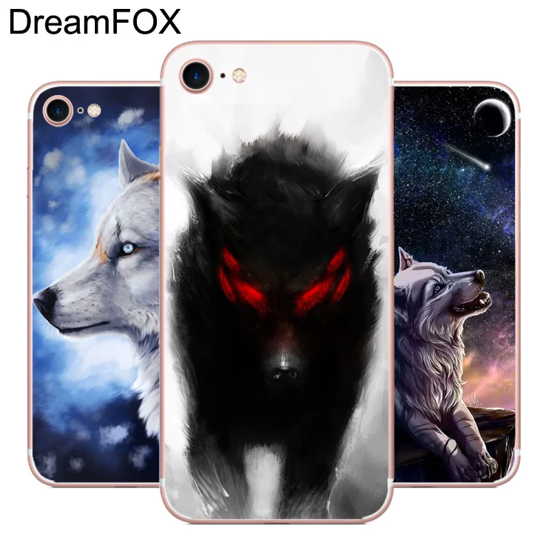 

DREAMFOX L460 Cool Wolf Hipster Soft TPU Silicone Case Cover For Apple iPhone XR XS Max 8 X 7 6 6S Plus 5 5S SE 5C 4 4S