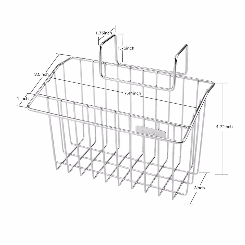 ITECHOR المحمولة بالوعة شنقا حامل صندوق تخزين مصفاة الحمام الصابون تخزين المنزل المطبخ استنزاف صنبور الإسفنج رف الساخن