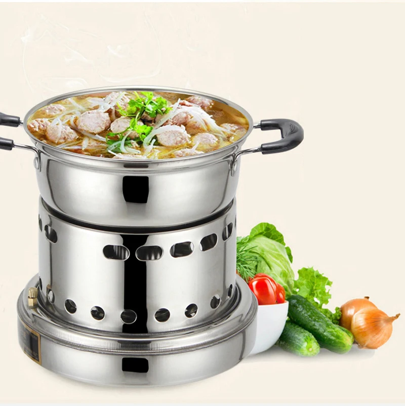 2016 Stainless Pot Thick Stainless Alcohol Stove Portable Outdoor