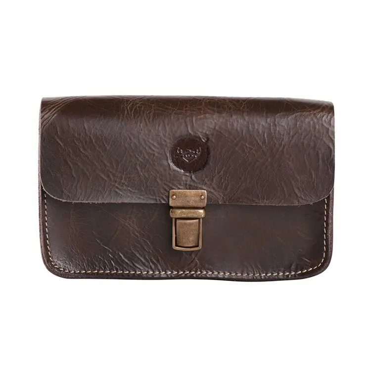 Vintage Crazy Horse Leather Purse New Apple 6PLUS mobile phone bag Men's pockets Waist bag #1195-3 Vintage Crazy Horse Leather Purse New Apple 6PLUS mobile phone bag Men's pockets Waist bag #1195-3