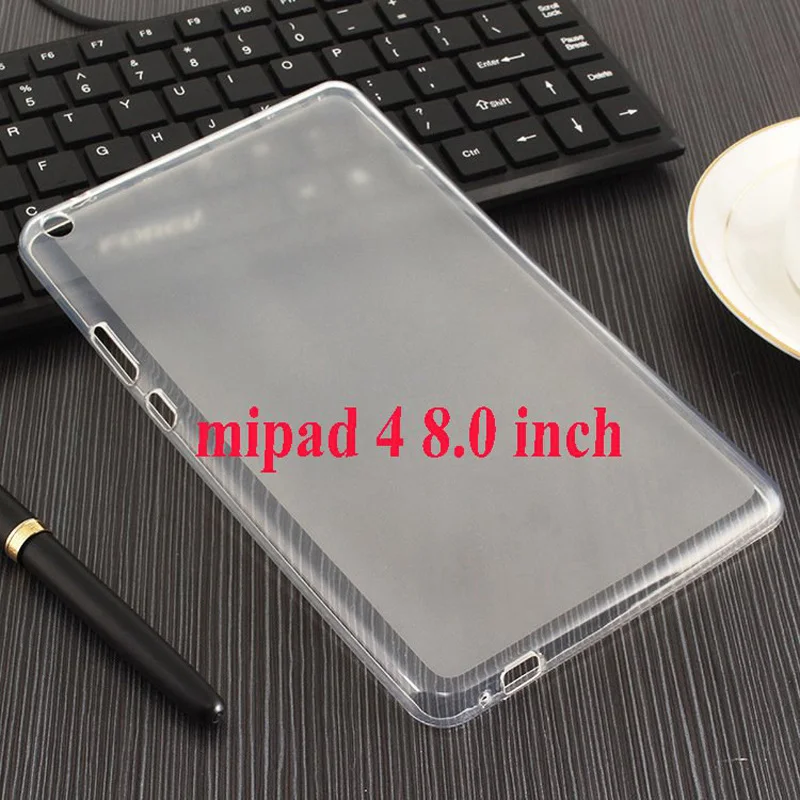 TPU Тонкий ретро складной стенд из искусственной кожи чехол для Xiaomi Mi Pad 4 8 Smart Cover для Xiaomi Mi Pad 4 8 дюймов чехол для планшета MacBook+ пленка+ ручка - Цвет: TPU