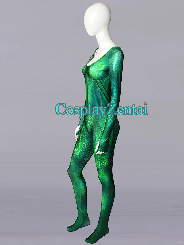 Quinn Mera Cosplay Costume 3D Printing Spandex Female Suit 