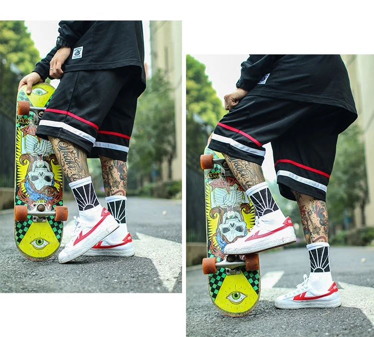 IMINCN 1 пара негабаритных Мода Защита от солнца хип хоп Harajuku Симпатичные скороговоркой лодыжки носки для девочек хипстер Скейтборд Человек