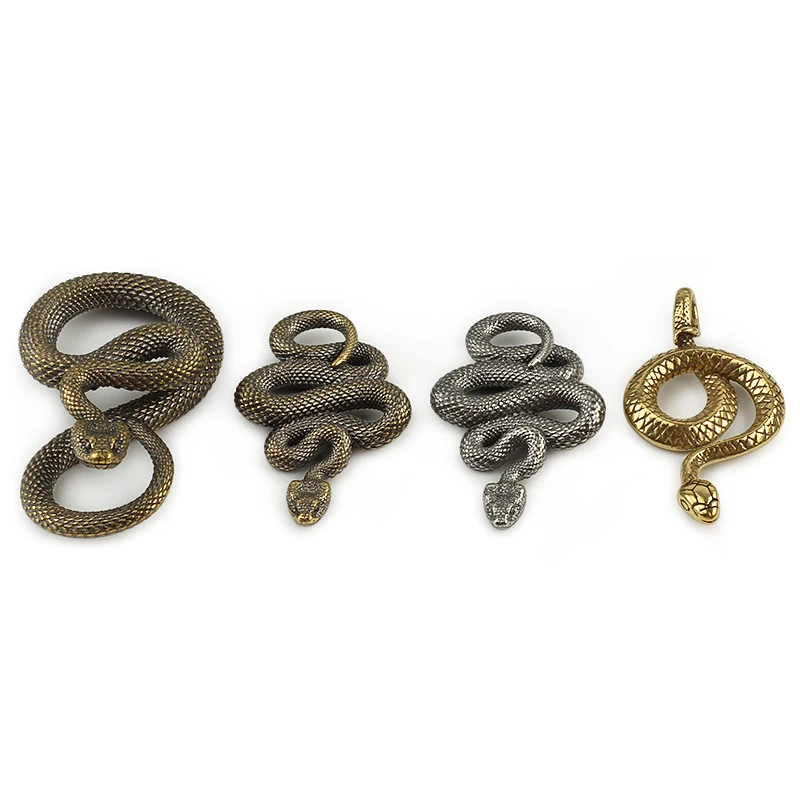 Snake Key Ring Key chain Outdoor Accessories EDC Car Hanging Various Styles Brass Copper whistle keychain keychain tool tactical keychain keychain carabiner keychain charm