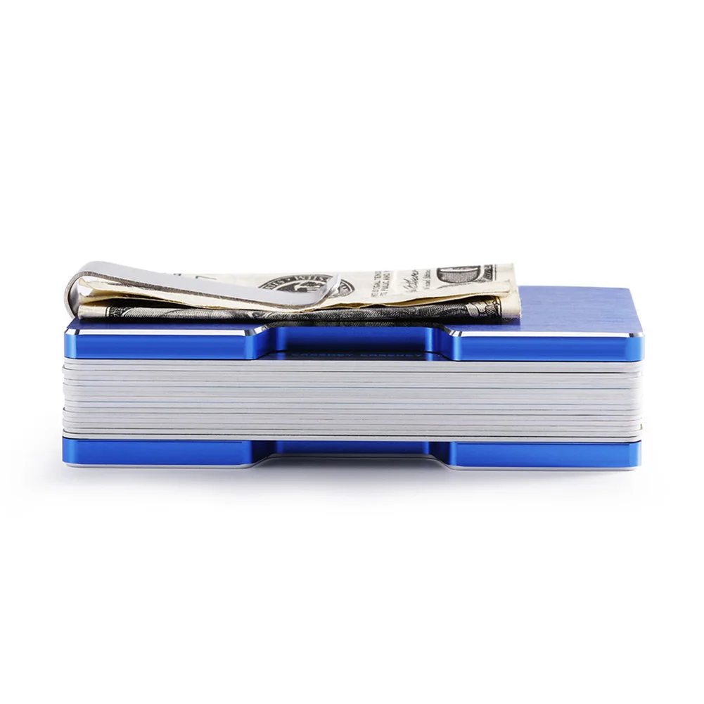 

Men Aluminum Alloy Wallet Money Clip Wallet RFID Blocking Slim Cash Credit Card Holder Purse SSA-19ING