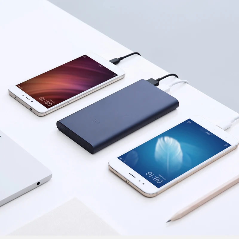 10000 мАч Xiaomi Power Bank Обновления Версии 2i USB Быстрая Зарядка Поддержка 5 В/9 В/12 В Макс 18