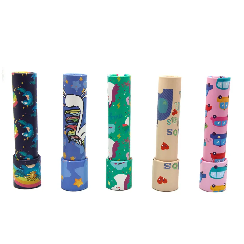 1Pcs 3D Cartoon Rotate Kaleidoscope Imaginative Colorful Toy Funny Education Classic Toys Gifts For Children Kids Baby