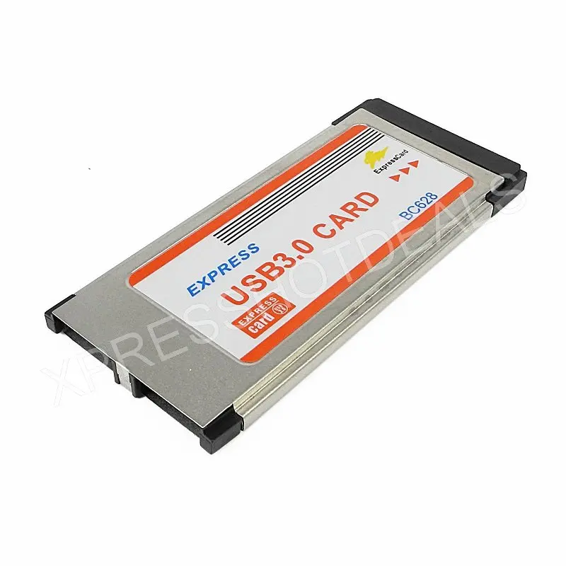 ExpressCard 34 мм 2 порта USB 3,0 5 Гбит/с адаптер для экспресс-карты ноутбук